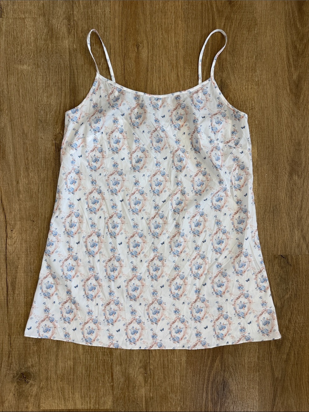 Mac Duggal White Mini Floral Strappy Slip Dress